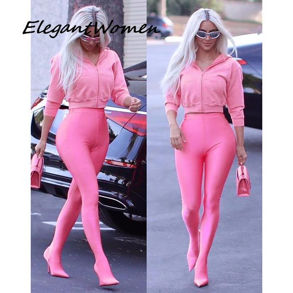 pants fashion autumn slim two piece set women kardashian skims casual zipper long sleeved blouse hoodies trousers pink outfits suit, White
pants fashion autumn slim two piece set women kardashian skims casual zipper long sleeved blouse hoodies trousers pink outfits suit, White