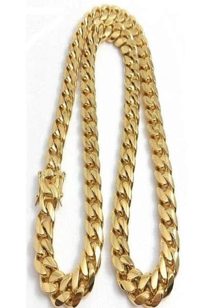 fine 18k gold plated chain jewelry stainless steel high polished miami cuban link necklace men punk 15mm curb double safety clasp 9774283, Silver
fine 18k gold plated chain jewelry stainless steel high polished miami cuban link necklace men punk 15mm curb double safety clasp 9774283, Silver