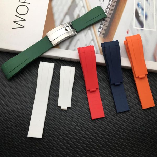 21mm18mm watch band curved end silicone rubber watchband for role strap for explorer ii 2 42mm dial bracelet combination buckle2328220, Black;brown
21mm18mm watch band curved end silicone rubber watchband for role strap for explorer ii 2 42mm dial bracelet combination buckle2328220, Black;brown