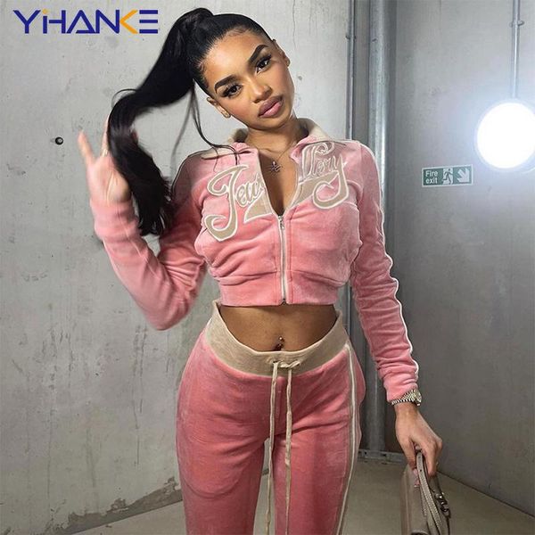 pants women tracksuit embroidery letter velvet 2piece set fitness zip sweatshirt+sporty sweatpants matching activity outfit woman suit, White
pants women tracksuit embroidery letter velvet 2piece set fitness zip sweatshirt+sporty sweatpants matching activity outfit woman suit, White