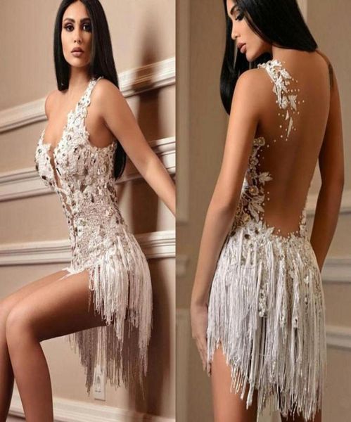 mini prom dresses sheer v neck beads backless evening gowns lace appliqued with tassel formal cocktail dress ogstuff7859035, Black
mini prom dresses sheer v neck beads backless evening gowns lace appliqued with tassel formal cocktail dress ogstuff7859035, Black