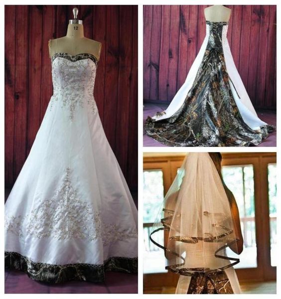 sweetheart camo aline camouflage wedding dresses with embroidery beaded bridal gowns lace up back custom vestidos de soiree plus 5330735, White
sweetheart camo aline camouflage wedding dresses with embroidery beaded bridal gowns lace up back custom vestidos de soiree plus 5330735, White