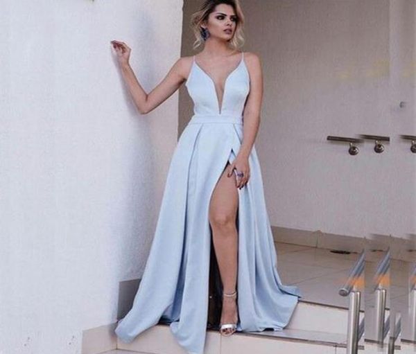 simple elegant dresses a line spaghetti straps deep v neck formal dresses evening gown light blue ruched prom dress custom made1432340, Black;red
simple elegant dresses a line spaghetti straps deep v neck formal dresses evening gown light blue ruched prom dress custom made1432340, Black;red