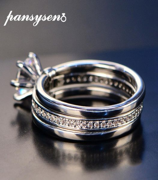 pansysen 7mm round white 4a zircon ring set genunie 925 silver jewelry classic promise bridal engagement wedding rings for women 22514835, Slivery;golden
pansysen 7mm round white 4a zircon ring set genunie 925 silver jewelry classic promise bridal engagement wedding rings for women 22514835, Slivery;golden