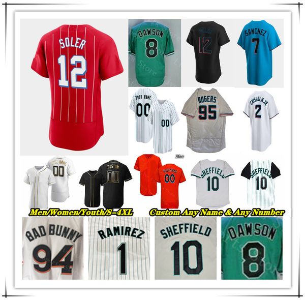 baseball jersey jazz chisholm jr jorge soler bryan de la cruz avisail garcia luis arraez jon berti jean segura sandy alcantara luzardo garre, Blue;black
baseball jersey jazz chisholm jr jorge soler bryan de la cruz avisail garcia luis arraez jon berti jean segura sandy alcantara luzardo garre, Blue;black