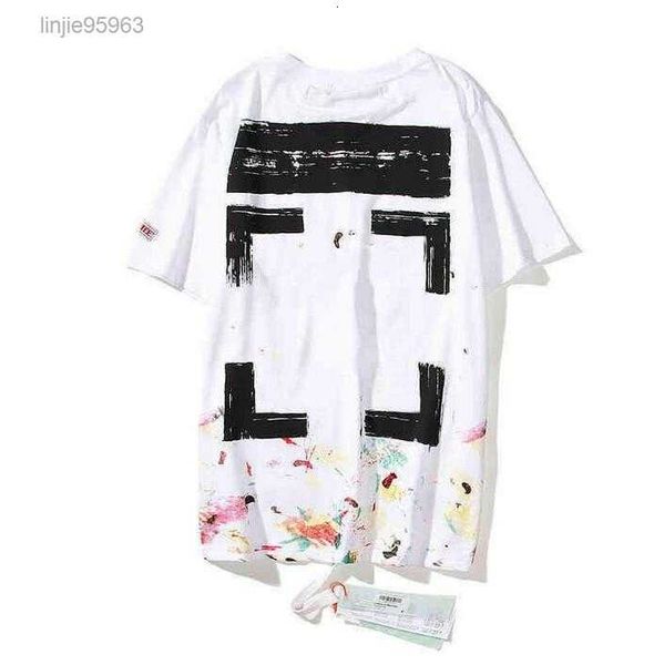 men's t-shirts off offs white yellow warning strip printing student couple short t-shirt fashion printed x the back, White;black
men's t-shirts off offs white yellow warning strip printing student couple short t-shirt fashion printed x the back, White;black