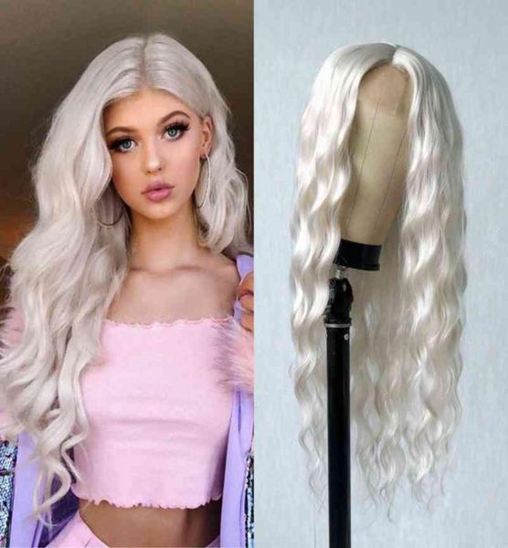 platinum blonde synthetic lace wigs 24 inches long body wave synthetic wig white wavy lace wigs for women 2201216031417, Black;brown
platinum blonde synthetic lace wigs 24 inches long body wave synthetic wig white wavy lace wigs for women 2201216031417, Black;brown