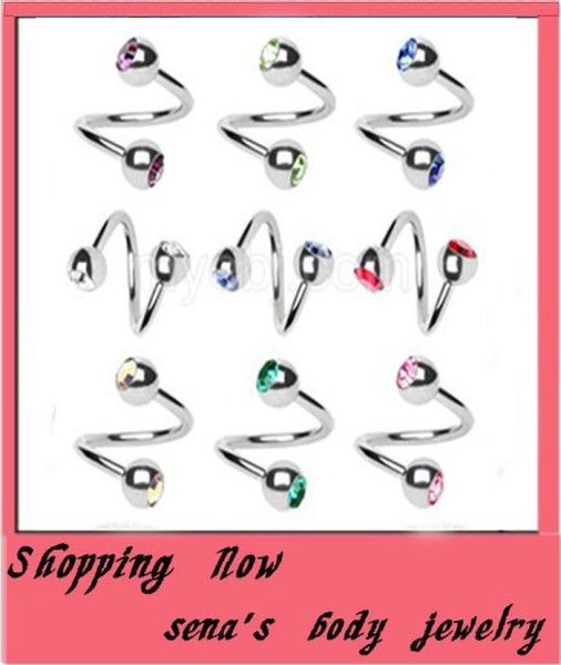 surgical steel spiral er rings lip ring ear ring labret promotion body piercing jewelry 100pcs6035026, Silver
surgical steel spiral er rings lip ring ear ring labret promotion body piercing jewelry 100pcs6035026, Silver