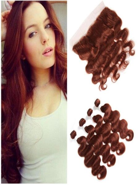 33 dark auburn peruvian human hair bundles body wave wavy with full lace frontal closure 13x4 copper red virgin hair weaves weft 6421100, Black;brown
33 dark auburn peruvian human hair bundles body wave wavy with full lace frontal closure 13x4 copper red virgin hair weaves weft 6421100, Black;brown