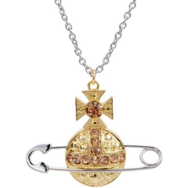 high version queen dowager vivienne vivian pin saturn pendant necklace sweater chain niche personality senior, Silver
high version queen dowager vivienne vivian pin saturn pendant necklace sweater chain niche personality senior, Silver