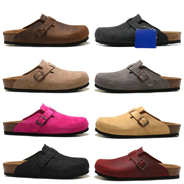 2023 luxury oiled bag head pull boston clogs sandals outdoor spring autumn suede cork buckle strap sliders fashion designer womens mens slip, Black
2023 luxury oiled bag head pull boston clogs sandals outdoor spring autumn suede cork buckle strap sliders fashion designer womens mens slip, Black