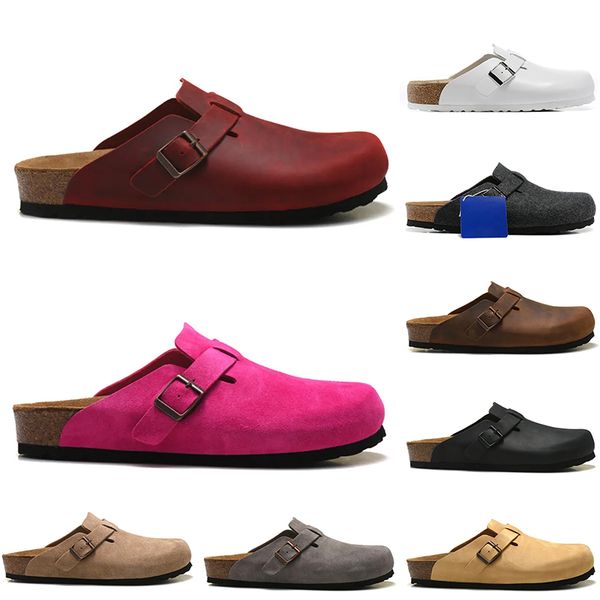 oiled leather bag head pull boston clogs sandals designer suede cork buckle strap platfrom sliders fashion luxury outdoor womens mens casual, Black
oiled leather bag head pull boston clogs sandals designer suede cork buckle strap platfrom sliders fashion luxury outdoor womens mens casual, Black