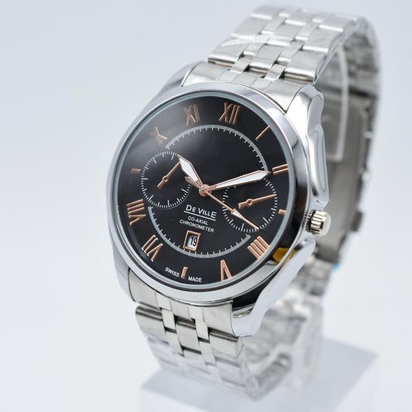 men's watch luxury fashion high-end quartz watch men's steel band watch men's clock design military watch montre homme, Slivery;brown
men's watch luxury fashion high-end quartz watch men's steel band watch men's clock design military watch montre homme, Slivery;brown