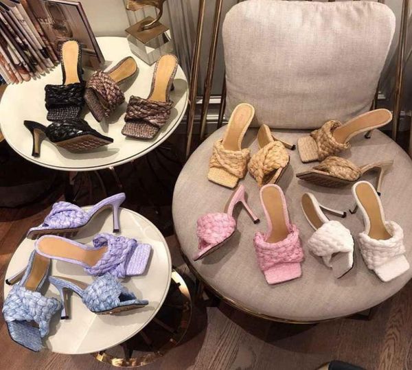 flat woven women slippers square mules slides sandals shoes ladies wedding high heels shoe 8 color with box1091787, Black
flat woven women slippers square mules slides sandals shoes ladies wedding high heels shoe 8 color with box1091787, Black