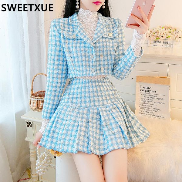 dress sweetxue women's autumn 2022 tweed short jacket + pleated skirt fashion sweet chic twopiece set outfit female, White
dress sweetxue women's autumn 2022 tweed short jacket + pleated skirt fashion sweet chic twopiece set outfit female, White