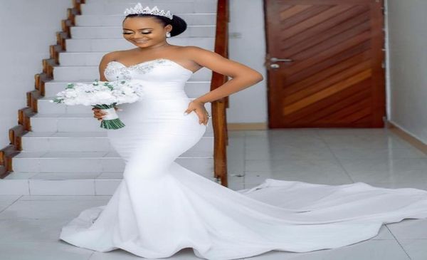 2021 plus size arabic aso ebi simple crystals mermaid wedding gowns sweetheart satin elegant bridal dresses zj3026337001, White
2021 plus size arabic aso ebi simple crystals mermaid wedding gowns sweetheart satin elegant bridal dresses zj3026337001, White