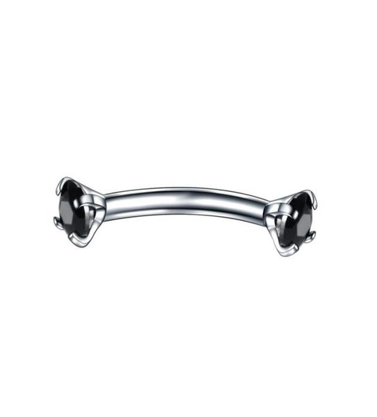 tongue rings 1pc surgical steel curved barbell colorful crystal zircon eyebrow ring piercing lip snug daith helix rook earring q s1888343, Silver
tongue rings 1pc surgical steel curved barbell colorful crystal zircon eyebrow ring piercing lip snug daith helix rook earring q s1888343, Silver