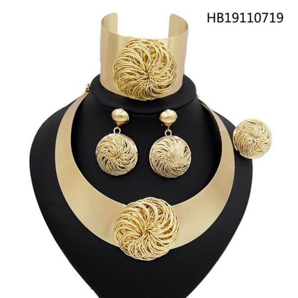 yulaili new nigerian wedding african bridal dubai jewelry sets for women golden and silver big necklace earrings bracelet ring4472266
yulaili new nigerian wedding african bridal dubai jewelry sets for women golden and silver big necklace earrings bracelet ring4472266