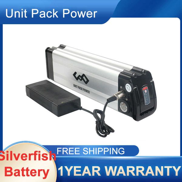 Image of 48V 15AH Silverfish Lithium Electric Bike 1000W 500W 24V 36V 21AH Lithium Ion Electric Bike Bicycle Battery Pack+Charger