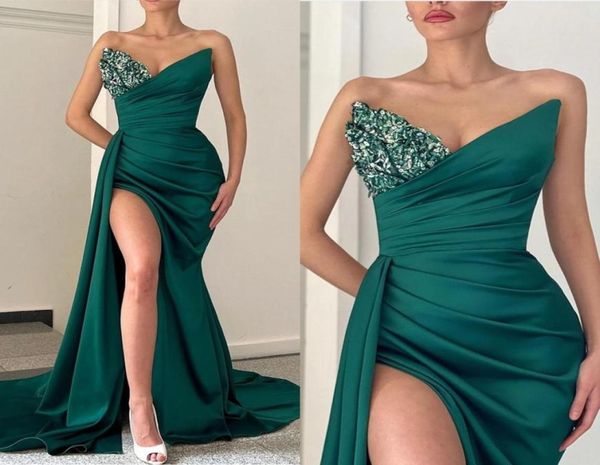 hunter green mermaid prom dresses for women black girls sweetheart beaded crystals high side split floor length formal evening pag1561592
hunter green mermaid prom dresses for women black girls sweetheart beaded crystals high side split floor length formal evening pag1561592
