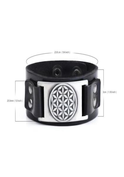 flower of life supernature bangles gift for men love bracelet metal engraved pendant genuine leather designer bracelet43574705286713, Golden;silver 
flower of life supernature bangles gift for men love bracelet metal engraved pendant genuine leather designer bracelet43574705286713, Golden;silver