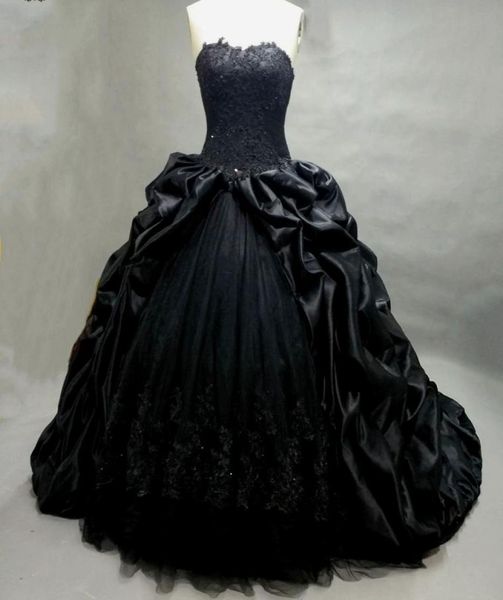 ball gown princess gothic black wedding dresses sweetheart beaded appliques taffeta bridal dress robe de mariee manche longue8797279, White
ball gown princess gothic black wedding dresses sweetheart beaded appliques taffeta bridal dress robe de mariee manche longue8797279, White