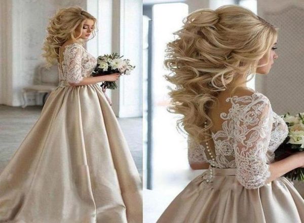 champagne satin white lace plunging vneck wedding dresses empire waist 2022 half long sleeves ruched vestidos de novia wedding go6853519
champagne satin white lace plunging vneck wedding dresses empire waist 2022 half long sleeves ruched vestidos de novia wedding go6853519
