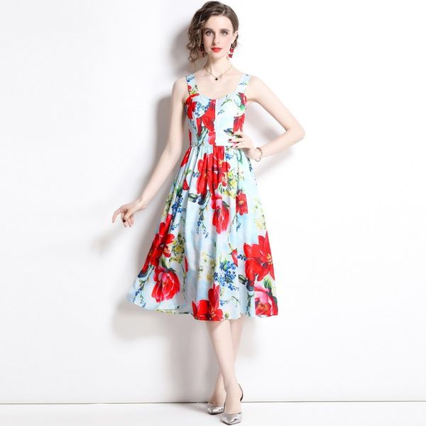 2023 summer european fashion dress, large sleeveless skirt, floral print, a-line, mid-calf length, casual & chic, sizes s-xxl, Black;gray
2023 summer european fashion dress, large sleeveless skirt, floral print, a-line, mid-calf length, casual & chic, sizes s-xxl, Black;gray