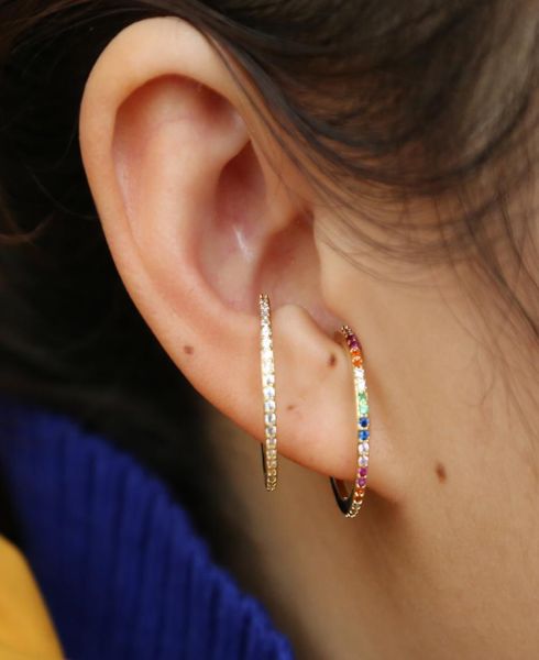 2019 new designer women colorful cz circle ear cuff wrap clip earrings gold color wedding piercing dualpurpose jewelry earings8127048, Golden;silver
2019 new designer women colorful cz circle ear cuff wrap clip earrings gold color wedding piercing dualpurpose jewelry earings8127048, Golden;silver