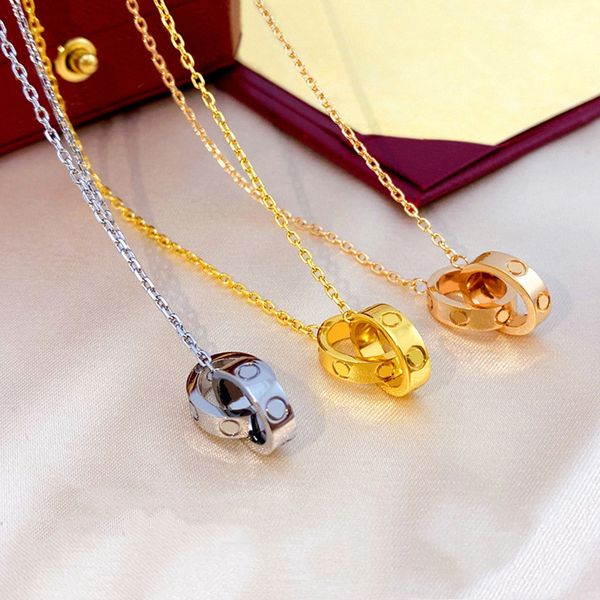 love necklace designer necklace gold jewelry women chain double ring oval big cake microinlaid zirconia rose gold pendant wholesale designer, Silver
love necklace designer necklace gold jewelry women chain double ring oval big cake microinlaid zirconia rose gold pendant wholesale designer, Silver