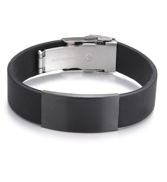 charm bracelets 2021 fashion glamour jewelry stainless steel black silicone bracelet vintage titanium rubber for women pulseras5428373, Golden;silver
charm bracelets 2021 fashion glamour jewelry stainless steel black silicone bracelet vintage titanium rubber for women pulseras5428373, Golden;silver