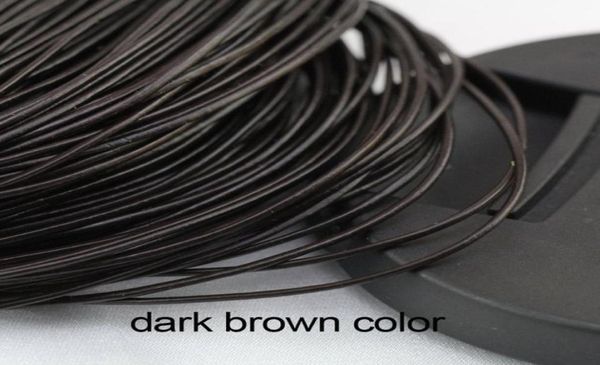 ship 100 meters 1mm dark brown round genuine leather cord necklace bracelet real leather cord3085810, White;red
ship 100 meters 1mm dark brown round genuine leather cord necklace bracelet real leather cord3085810, White;red
