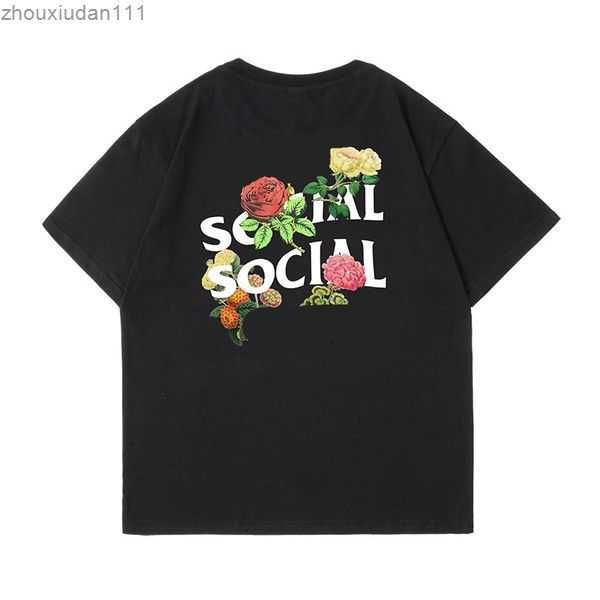 fashion sports and leisure t shirts summer men's flowers embellished with letters printed tee anti social club street all-match women&#, White;black
fashion sports and leisure t shirts summer men's flowers embellished with letters printed tee anti social club street all-match women&#, White;black