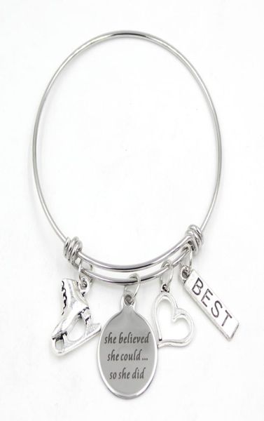 whole stainless steel bracelet wire adjustable expandble bangle ice skate bracelet ice skating bangle skater gifts8093929, Golden;silver
whole stainless steel bracelet wire adjustable expandble bangle ice skate bracelet ice skating bangle skater gifts8093929, Golden;silver