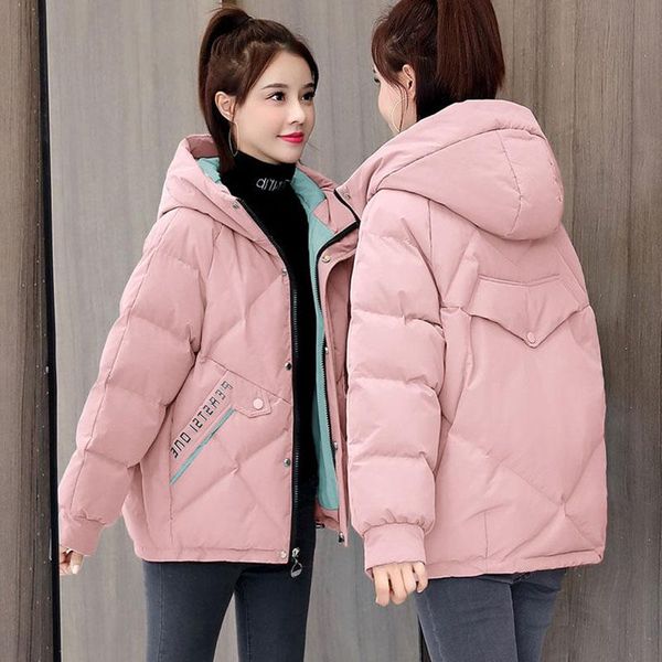 leather ladies' cotton clothes outerwear 2021 winter loose hooded mid long printed women's cotton coats women's warm padded j, Black
leather ladies' cotton clothes outerwear 2021 winter loose hooded mid long printed women's cotton coats women's warm padded j, Black
