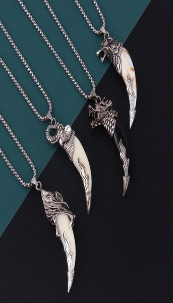 fashion wolf tooth necklace for men long chain vintage jewelry gift c37307057, Silver
fashion wolf tooth necklace for men long chain vintage jewelry gift c37307057, Silver