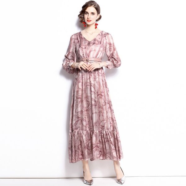 2023 spring women's floral satin silk dress, a-line, v-neck, long sleeve, acrylic material, sizes s-xxl. ideal for casual occasions. st, Black;gray
2023 spring women's floral satin silk dress, a-line, v-neck, long sleeve, acrylic material, sizes s-xxl. ideal for casual occasions. st, Black;gray