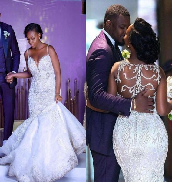 luxury lace appliqued mermaid wedding dress spaghetti black girl sheath plus size sweep train bridal gown custom made3163271, White
luxury lace appliqued mermaid wedding dress spaghetti black girl sheath plus size sweep train bridal gown custom made3163271, White