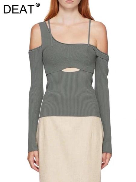 t-shirt deat2023 asymmetrical full sleeves square knitting elastic patchwork backlesss female fashion too wo13301m, White
t-shirt deat2023 asymmetrical full sleeves square knitting elastic patchwork backlesss female fashion too wo13301m, White