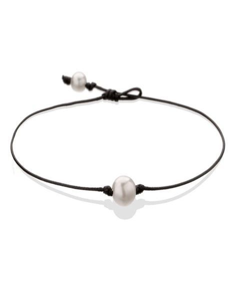pearl single cultured freshwater pearls necklace choker for women genuine leather jewelry handmade black 14 inches9316958, Silver
pearl single cultured freshwater pearls necklace choker for women genuine leather jewelry handmade black 14 inches9316958, Silver