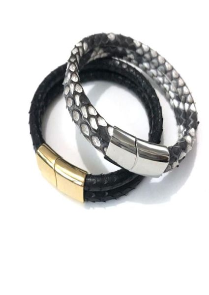 luxury watch accessories 5mm genuine python skin leather with stainless steel buckle bracelet bangle pulsera de joyas6053939, Black
luxury watch accessories 5mm genuine python skin leather with stainless steel buckle bracelet bangle pulsera de joyas6053939, Black