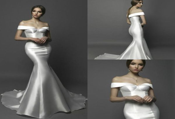 2018 off the shoulder mermaid wedding dresses satin sweep train sleeveless bohemian bridal dress backless plus size wed2577461, White
2018 off the shoulder mermaid wedding dresses satin sweep train sleeveless bohemian bridal dress backless plus size wed2577461, White