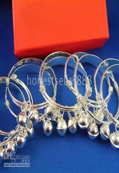 925 sterling silver 12pc baby bracelet bangle012345675723015, Black
925 sterling silver 12pc baby bracelet bangle012345675723015, Black