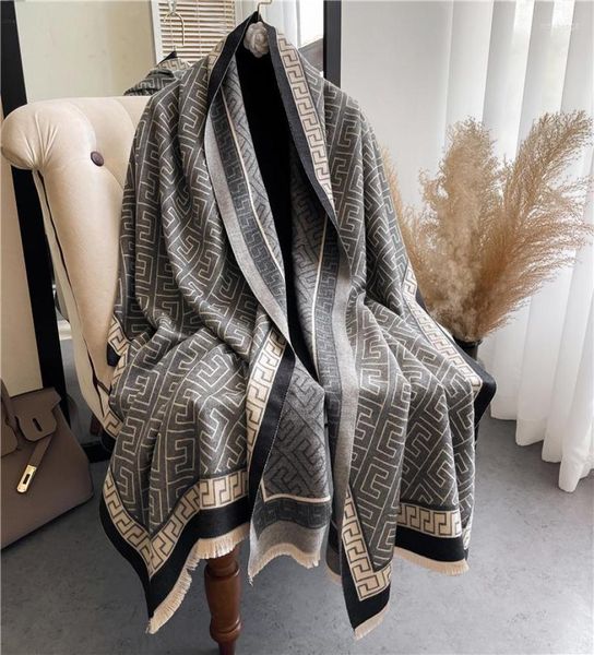scarves cashmere warm scarf for women design winter thick shawl wrap pashmina blanket poncho female bufanda echarpe foulard6386524, Blue;gray
scarves cashmere warm scarf for women design winter thick shawl wrap pashmina blanket poncho female bufanda echarpe foulard6386524, Blue;gray