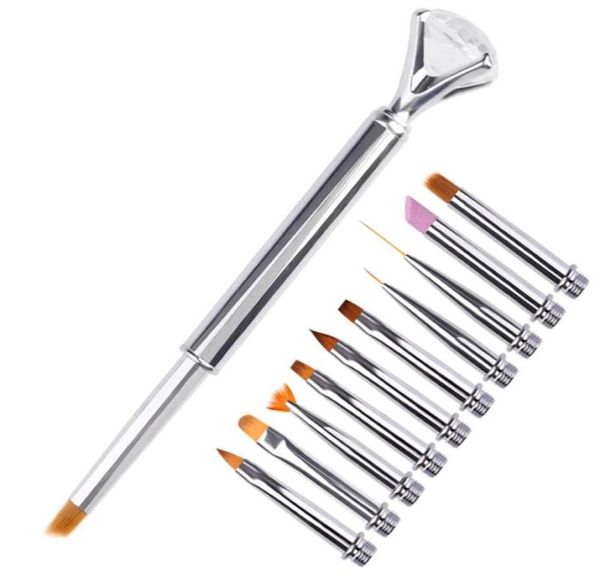 nail art kits 10pc pen brush set replace head metal diamond cuticle remover crystal flower drawing painting liner design tool6895384
nail art kits 10pc pen brush set replace head metal diamond cuticle remover crystal flower drawing painting liner design tool6895384