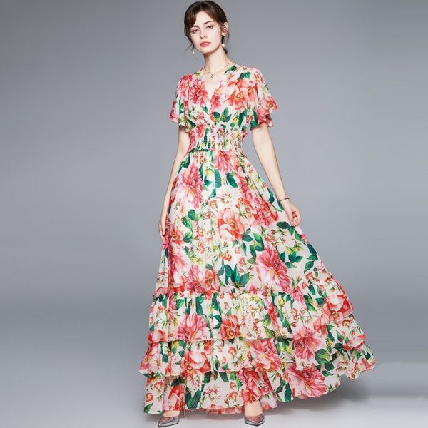 2023 summer women's floral chiffon dress, short sleeve, a-line, v-neck. perfect for casual occasions. available in multiple sizes, Black;gray
2023 summer women's floral chiffon dress, short sleeve, a-line, v-neck. perfect for casual occasions. available in multiple sizes, Black;gray