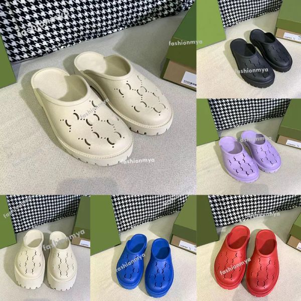 perforated designer slippers men thick bottom fashion sandals luxury women platform slide hollow pattern transparent materials sandal ru yop, Black
perforated designer slippers men thick bottom fashion sandals luxury women platform slide hollow pattern transparent materials sandal ru yop, Black