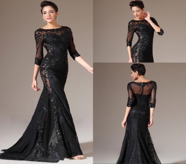 elegant mermaid jewel black lace sweep train organza evening dresses with long sleeve see through long mother gowns1736923, Black;red
elegant mermaid jewel black lace sweep train organza evening dresses with long sleeve see through long mother gowns1736923, Black;red