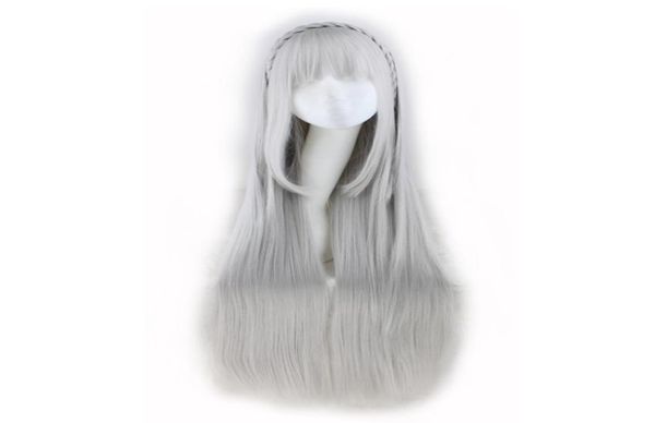 woodfestival long straight wig with bangs life in a different world from zero emilia cosplay anime wig grey have braid fiber hair 3366213, Black
woodfestival long straight wig with bangs life in a different world from zero emilia cosplay anime wig grey have braid fiber hair 3366213, Black