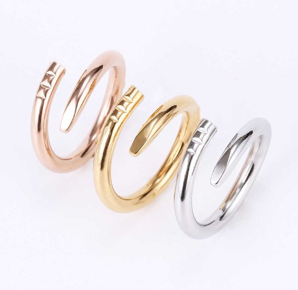 love rings womens band ring jewelry titanium steel single nail european and american fashion street casual couple classic gold silver rose o
love rings womens band ring jewelry titanium steel single nail european and american fashion street casual couple classic gold silver rose o